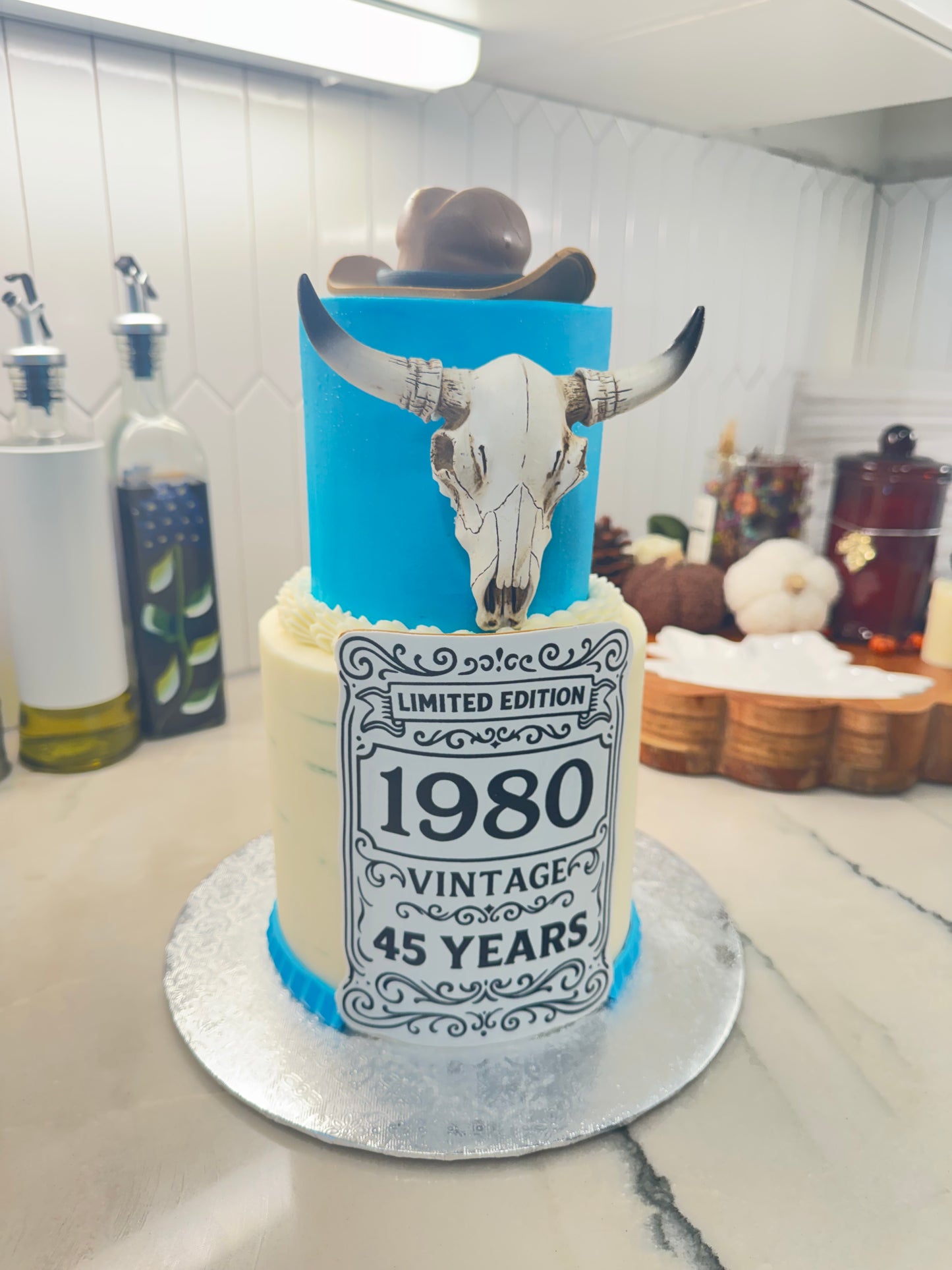 Western Vintage Milestone Cake